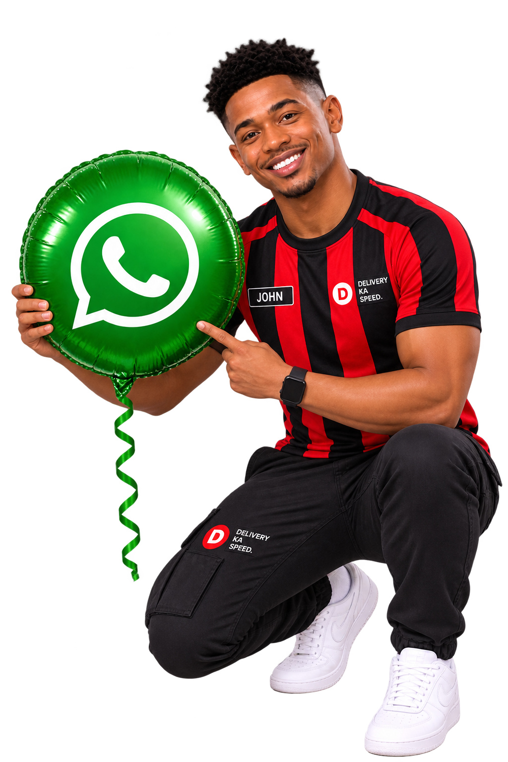 John with a WhatsApp balloon
